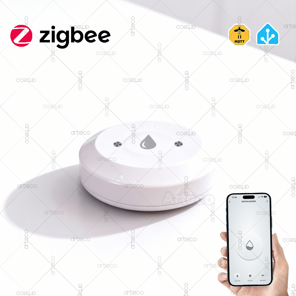 Smart Home Gateway - Sensor Air Zigbee Cerdas Detektor Kebocoran