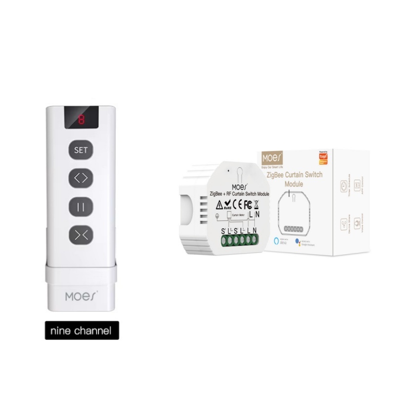 Smart Home Blinds - MOES ZigBee Modul Sakelar Tirai RF433
