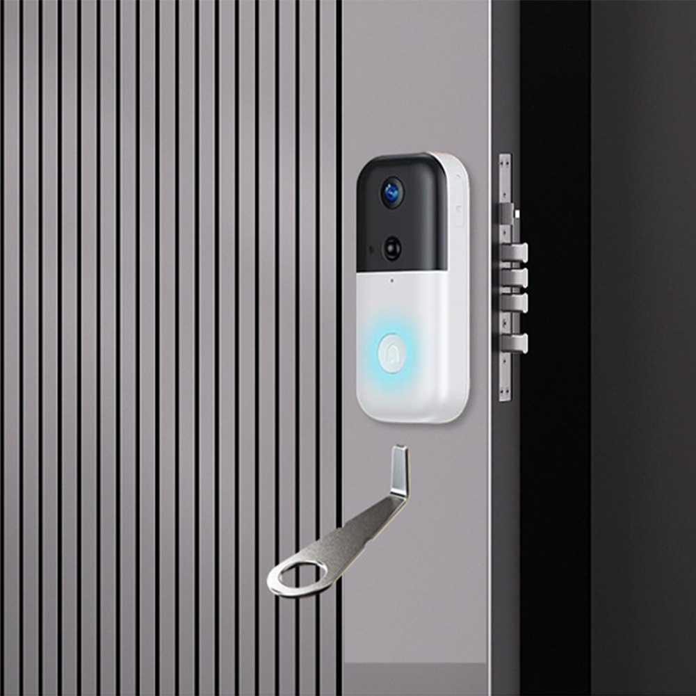 Smart Home Simple - Kunci Bel Pintu Video Perak untuk