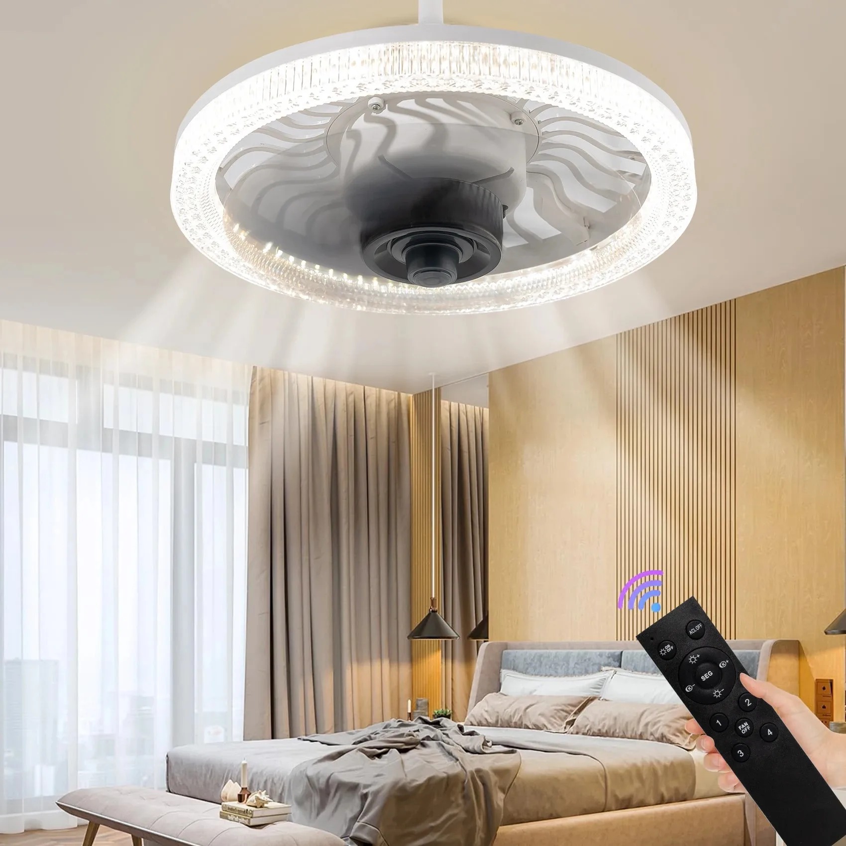 Smart Ceiling Fan - Lampu Kipas Langit-langit LED Pintar dengan
