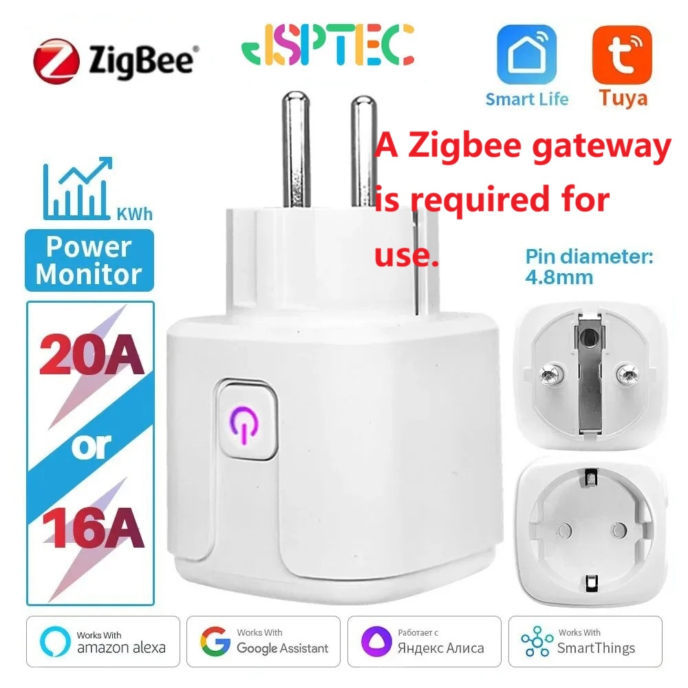 Smart Home Energy Monitor - Tuya Smart Plug Zigbee EU 16A/20A
