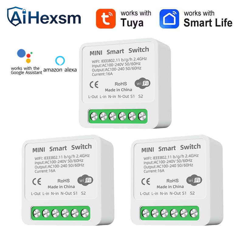 Smart Home Energy Monitor - Saklar Pintar WiFi Tuya 16A Kontrol