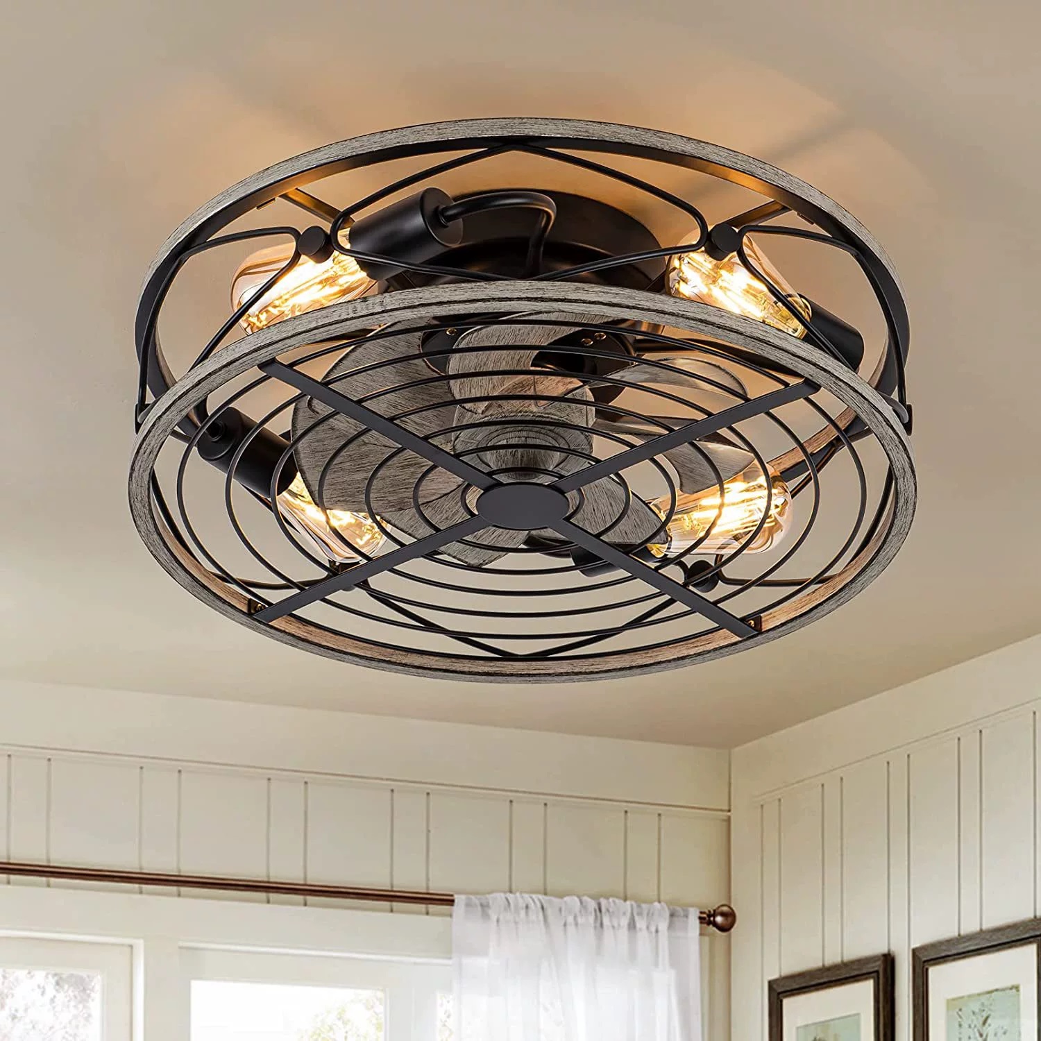 Smart Ceiling Fan - Kipas Langit-langit Pintar dengan Lampu Remote