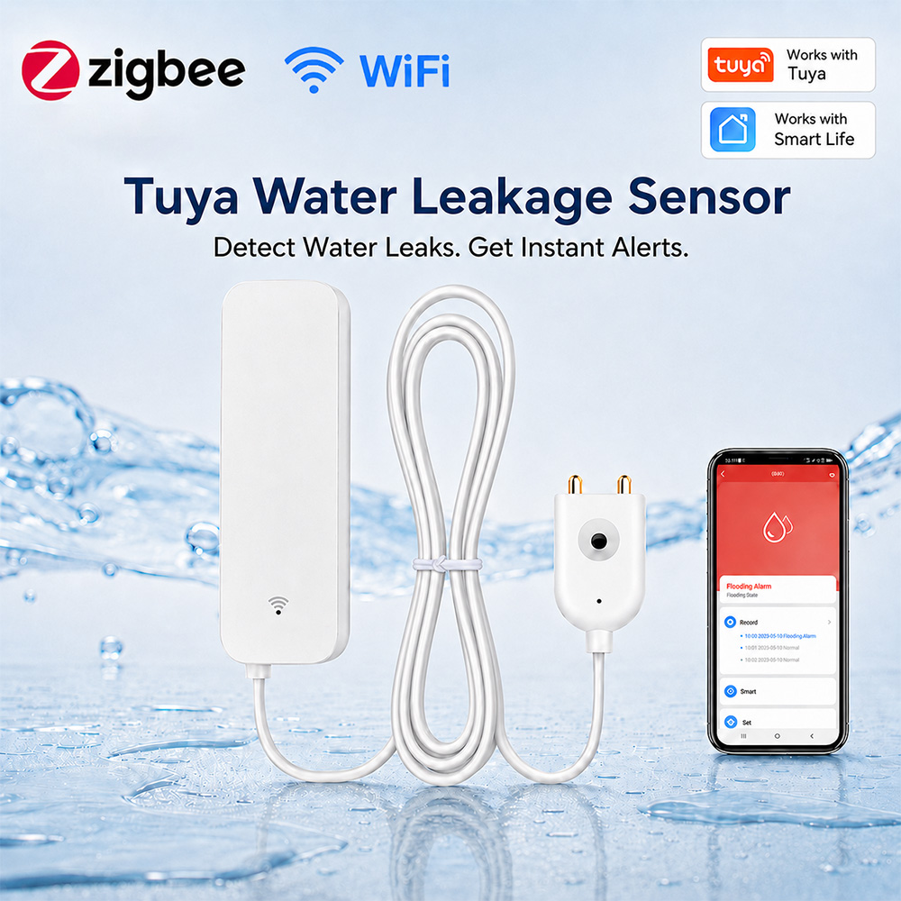 Smart Home Web - ZigBee WiFi Sensor Kebocoran Air Detektor