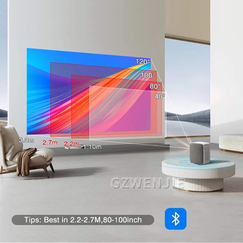 Smart Home Tv - H6 Proyektor Mini LED 1080P Full