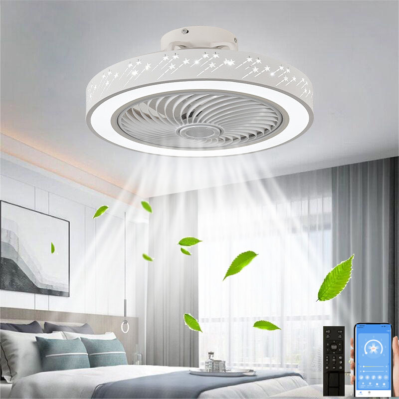 Smart Ceiling Fan - Lampu Kipas langit-langit aplikasi pintar 46CM,