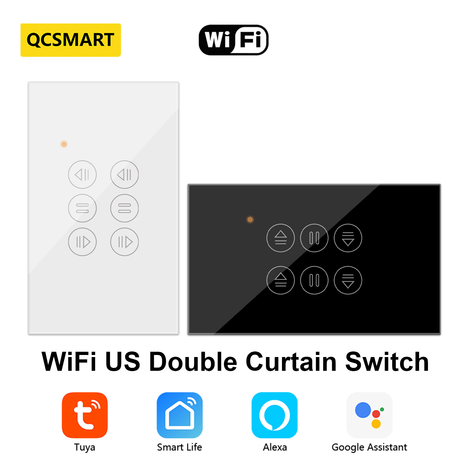 Smart Home Blinds - QCSMART WiFi Tirai Ganda US Switch