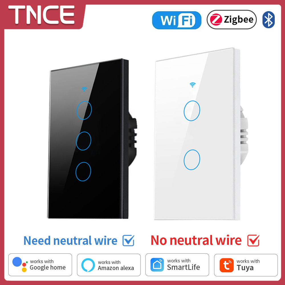 Smart Home Web - TNCE Tuya WiFi/Zigbee saklar lampu pintar,