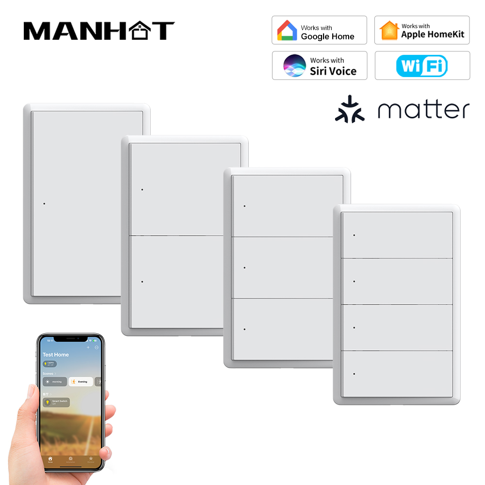 Smart Home Integration - MANHOT Homekit WiFi Smart Switch Tanpa