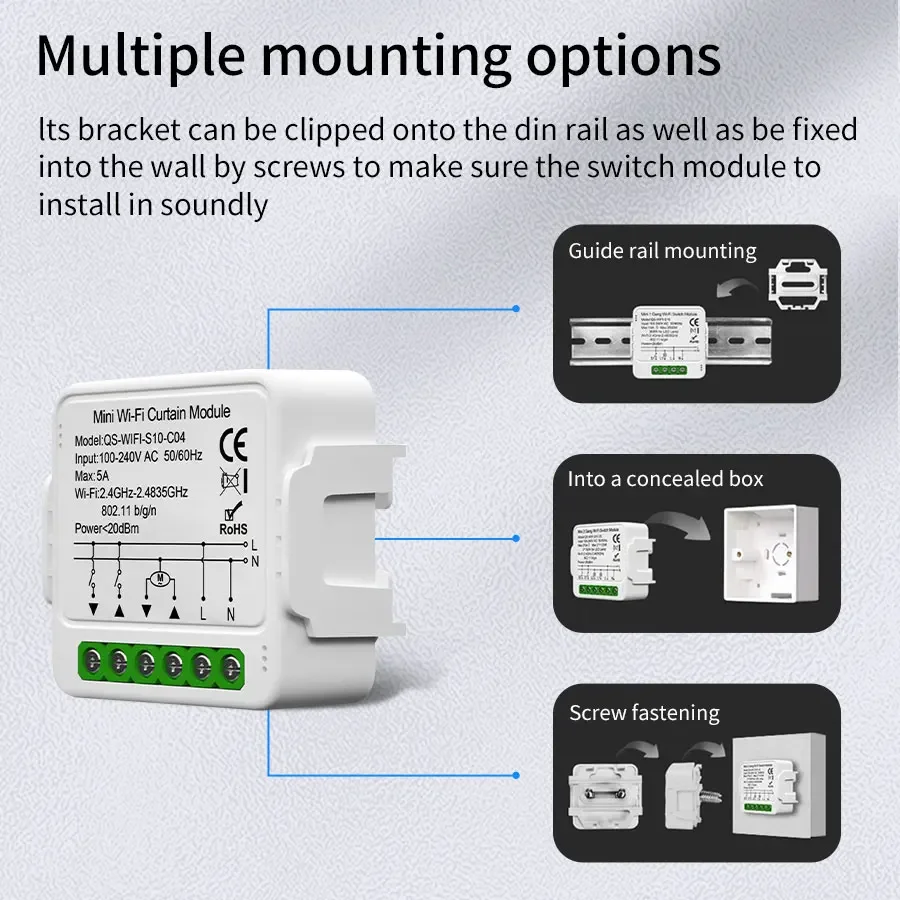 Smart Home Blinds - Tuya Smart ZigBee/WiFi Modul Sakelar Tirai