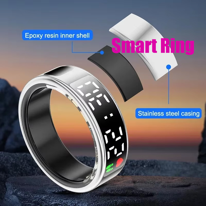 Smart Home Trainer - Cincin Pintar Kebugaran dengan Layar LED,