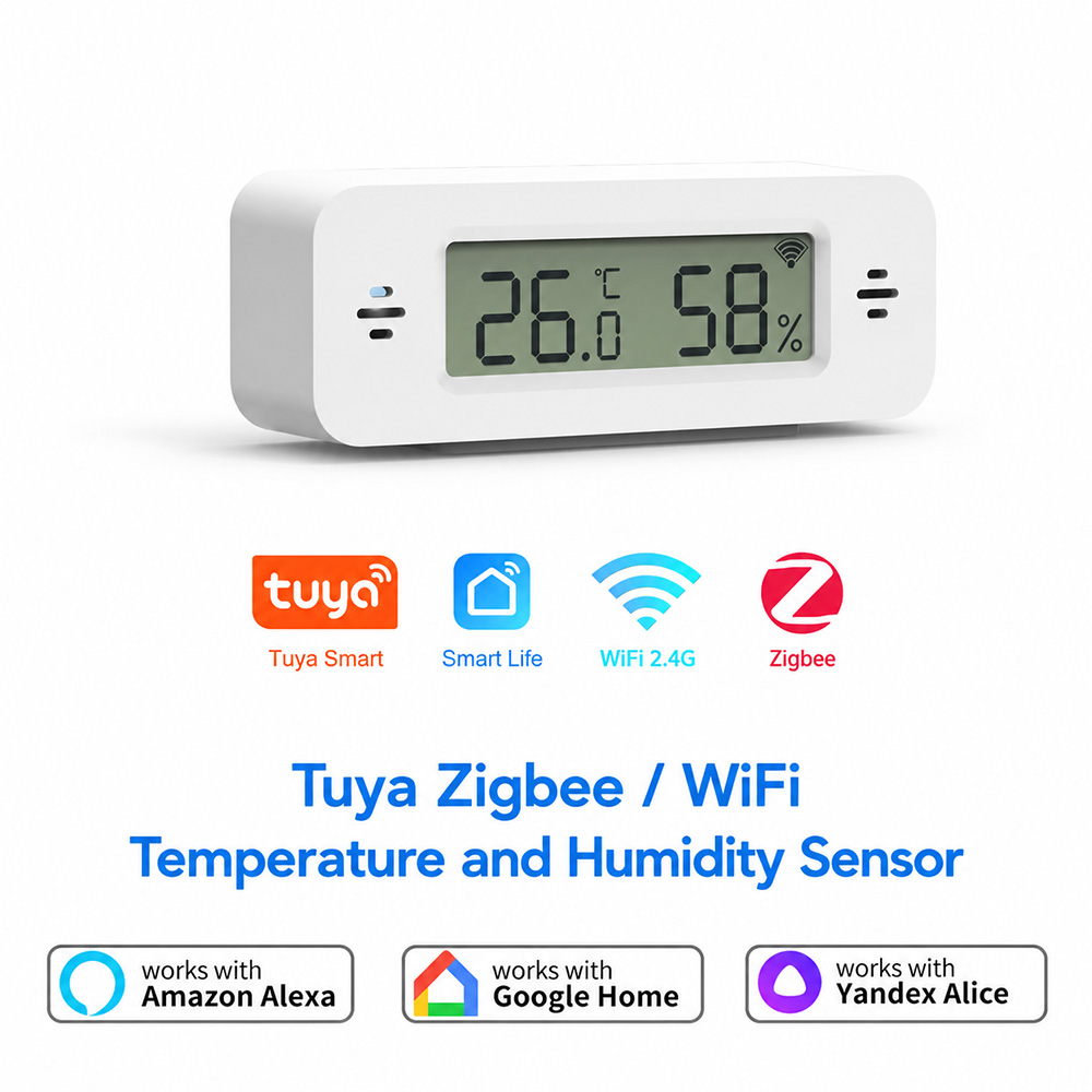 Smart Home Simple - Tuya Zigbee WiFi Sensor Suhu &