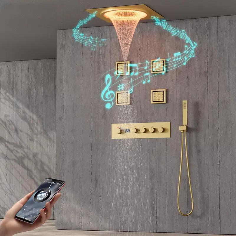 Set Shower LED Pintar dengan M - Smart Home Hotel ulasan dan harga