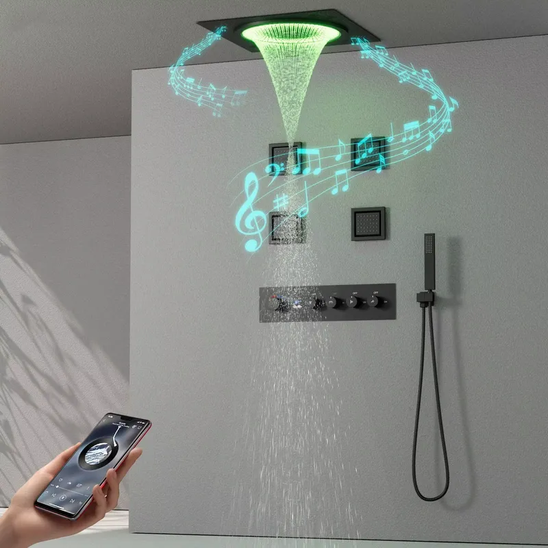 Set Shower LED Pintar dengan M - Smart Home Hotel ulasan dan harga