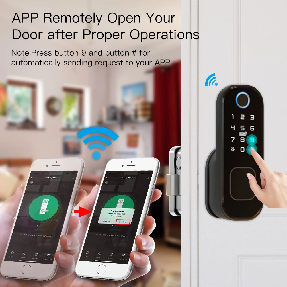 MOES pengunci pintu pintar Tuy - Smart Home Hotel ulasan dan harga
