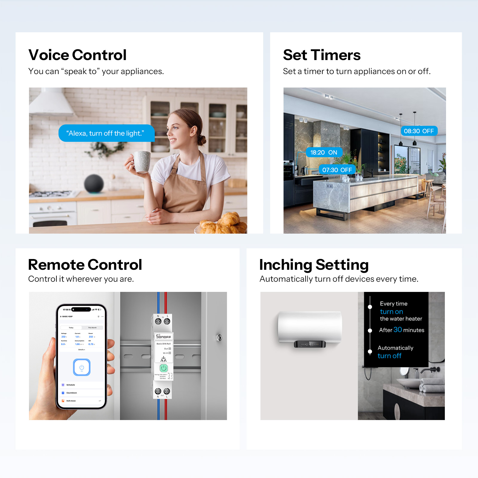 SONOFF BASIC-1GSP Sakelar Rel  - Smart Home Energy Monitor ulasan dan harga