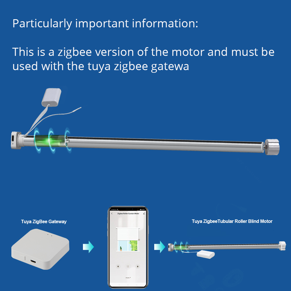 Tuya Zigbee Motor Tirai Gulung - Smart Home Blinds ulasan dan harga
