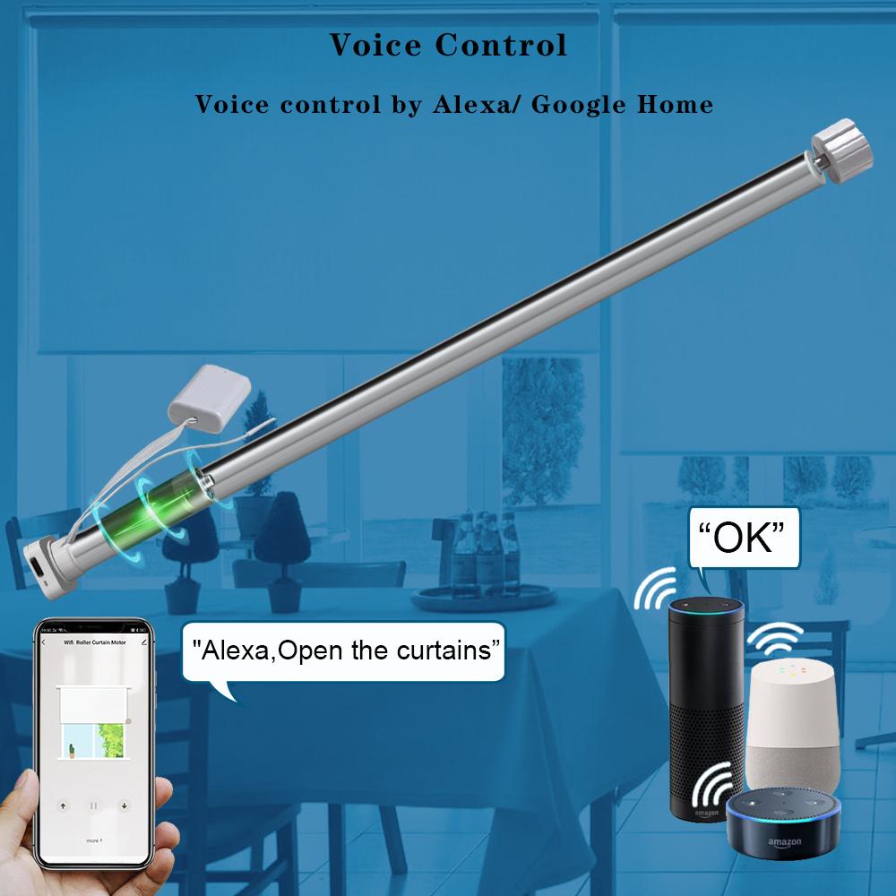 Tuya Zigbee Motor Tirai Gulung - Smart Home Blinds ulasan dan harga