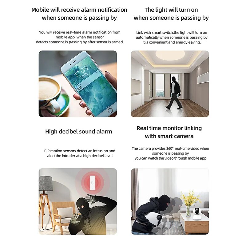 Zigbee PIR Sensor gerak WiFi,  - Smart Home Sistem ulasan dan harga