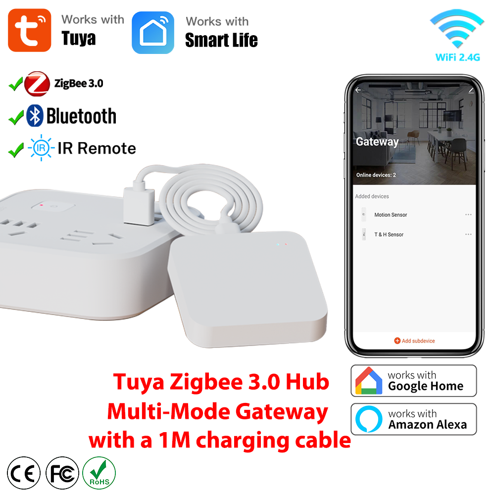 Tuya Zigbee Wireless Hub Gatew - Smart Home Wifi Hub ulasan dan harga