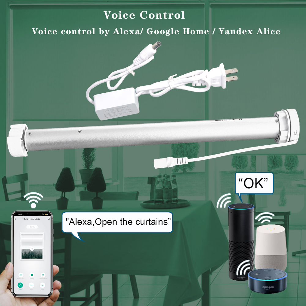 Tuya WiFi Mini Motorized Rolle - Smart Home Blinds ulasan dan harga