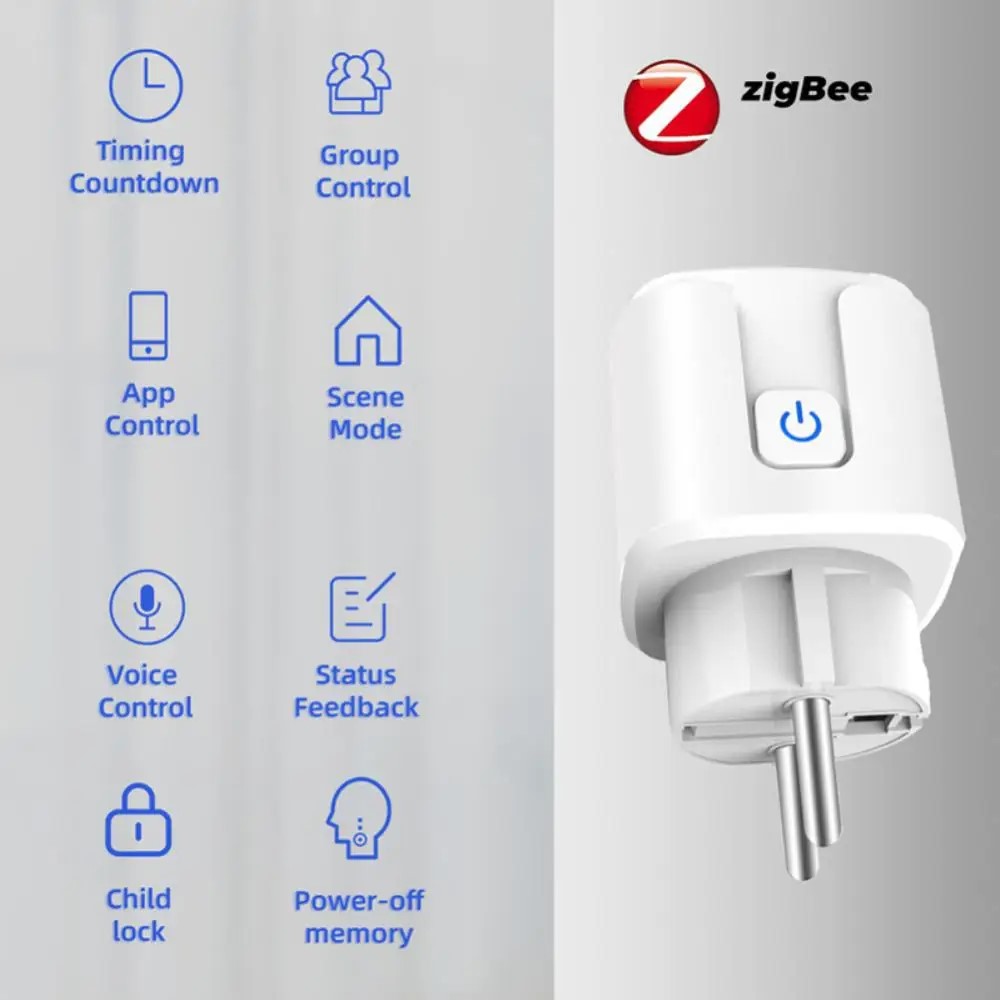 Tuya Smart Plug Zigbee EU 16A/ - Smart Home Energy Monitor ulasan dan harga