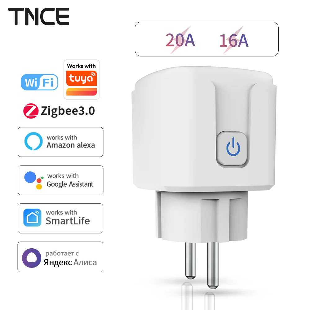 TNCE Tuya WiFi/Zigbee 16A/20A  - Smart Home Energy Monitor ulasan dan harga