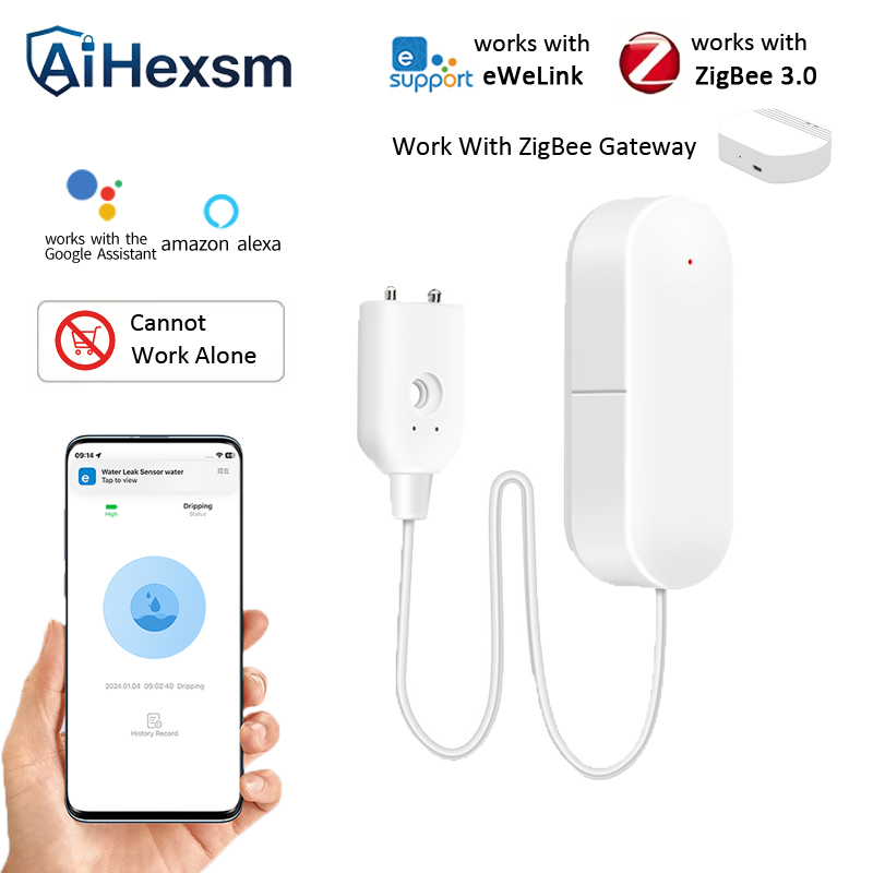 Sensor Kebocoran Air Zigbee ya - Smart Home Gateway ulasan dan harga