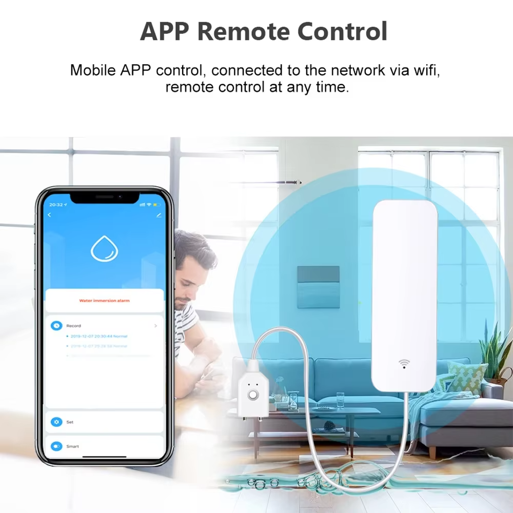 ZigBee WiFi Sensor Kebocoran A - Smart Home Web ulasan dan harga