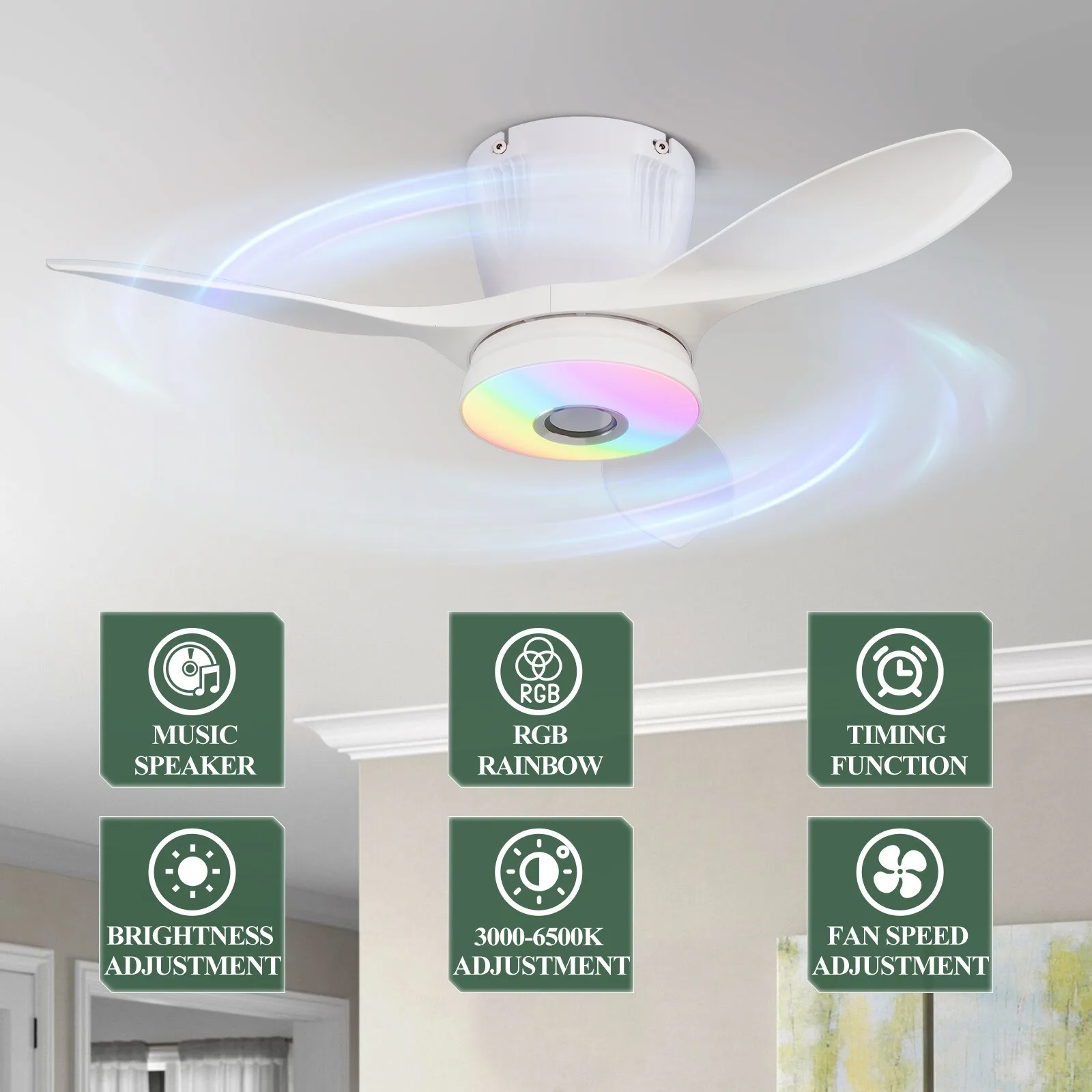 Lampu Kipas Angin Plafon Cerda - Smart Ceiling Fan ulasan dan harga