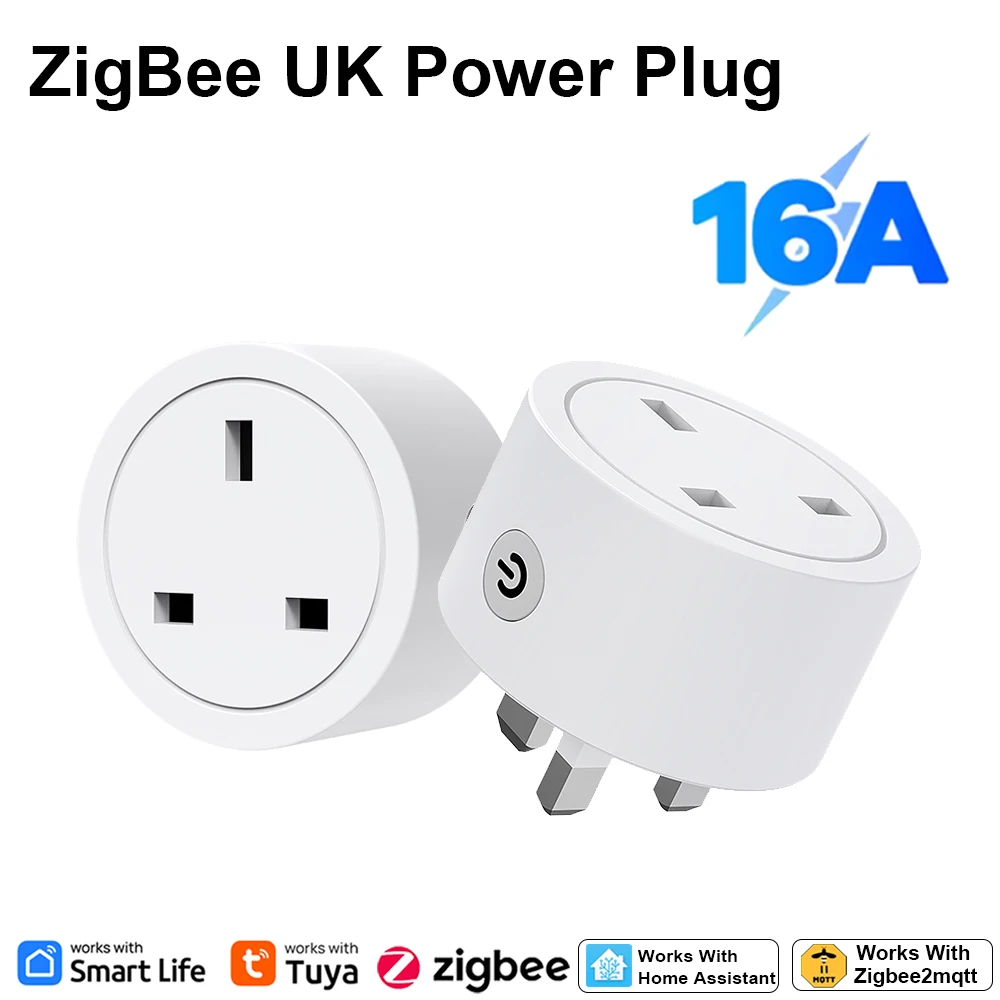 Zigbee Smart Plug 16A Soket UK - Smart Home Energy Monitor ulasan dan harga