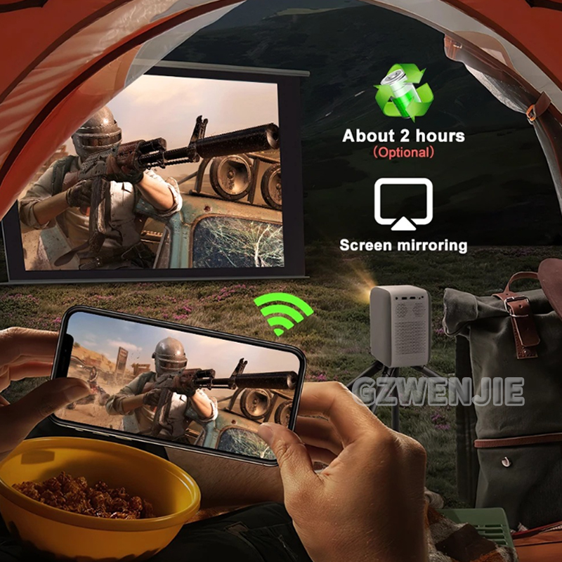 H6 Proyektor Mini LED 1080P Fu - Smart Home Tv ulasan dan harga