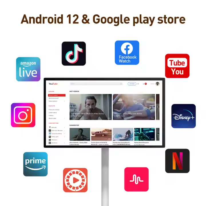 TV LCD Portabel Android 12 24- - Smart Home Tv ulasan dan harga