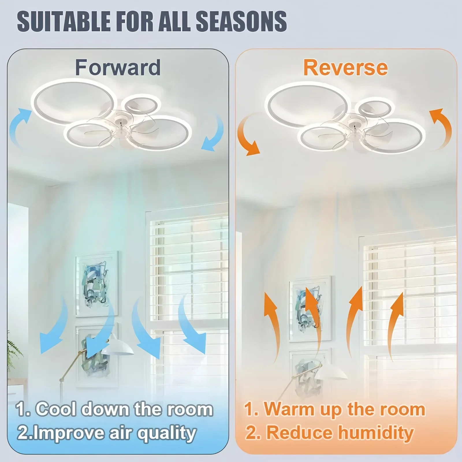 Kipas Angin Plafon dengan Lamp - Smart Ceiling Fan ulasan dan harga