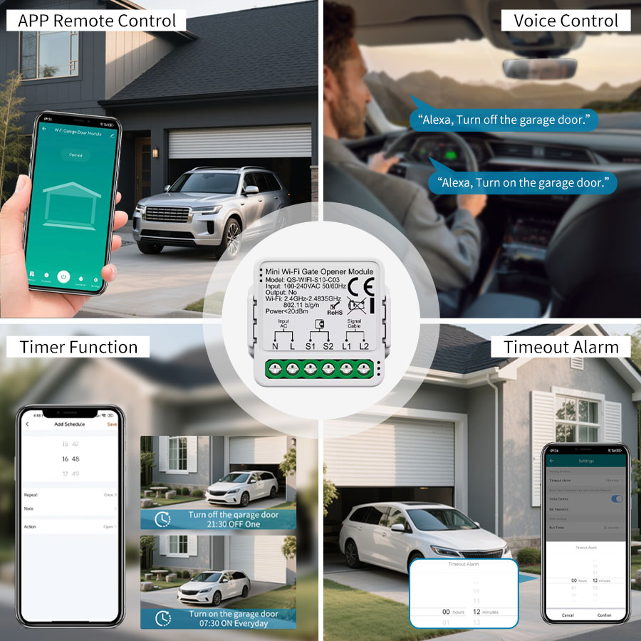 Pengontrol Pintu Garasi Tuya S - Smart Home Web ulasan dan harga