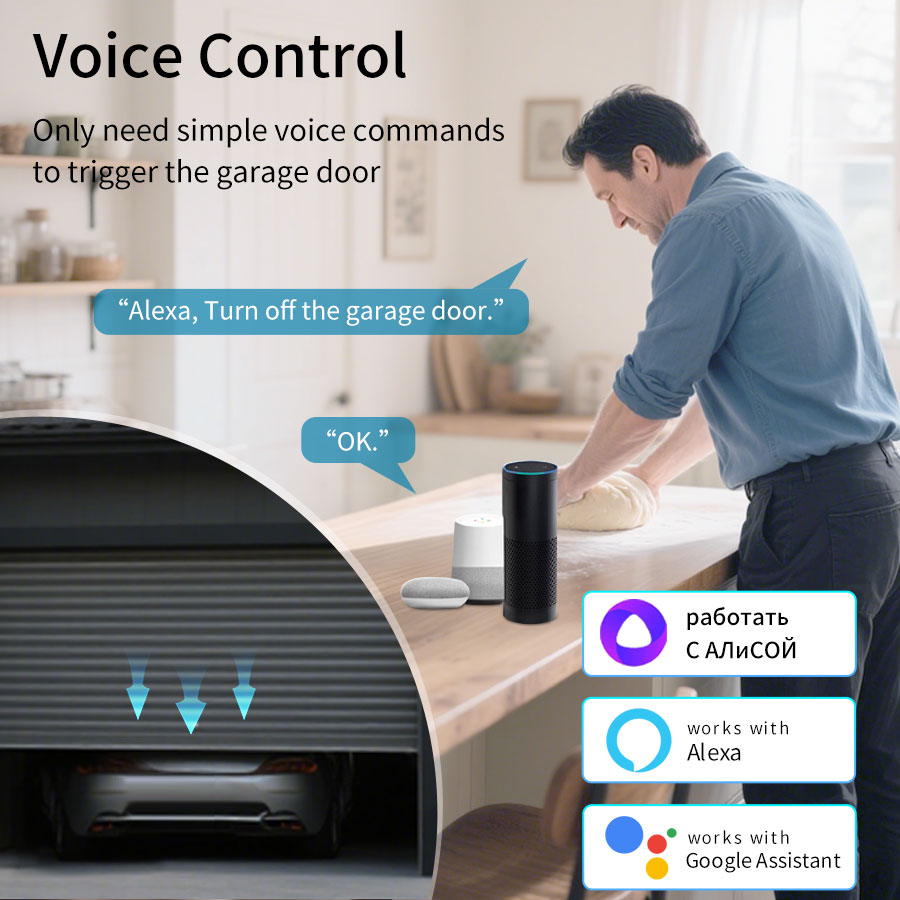 Pengontrol Pintu Garasi Tuya S - Smart Home Web ulasan dan harga