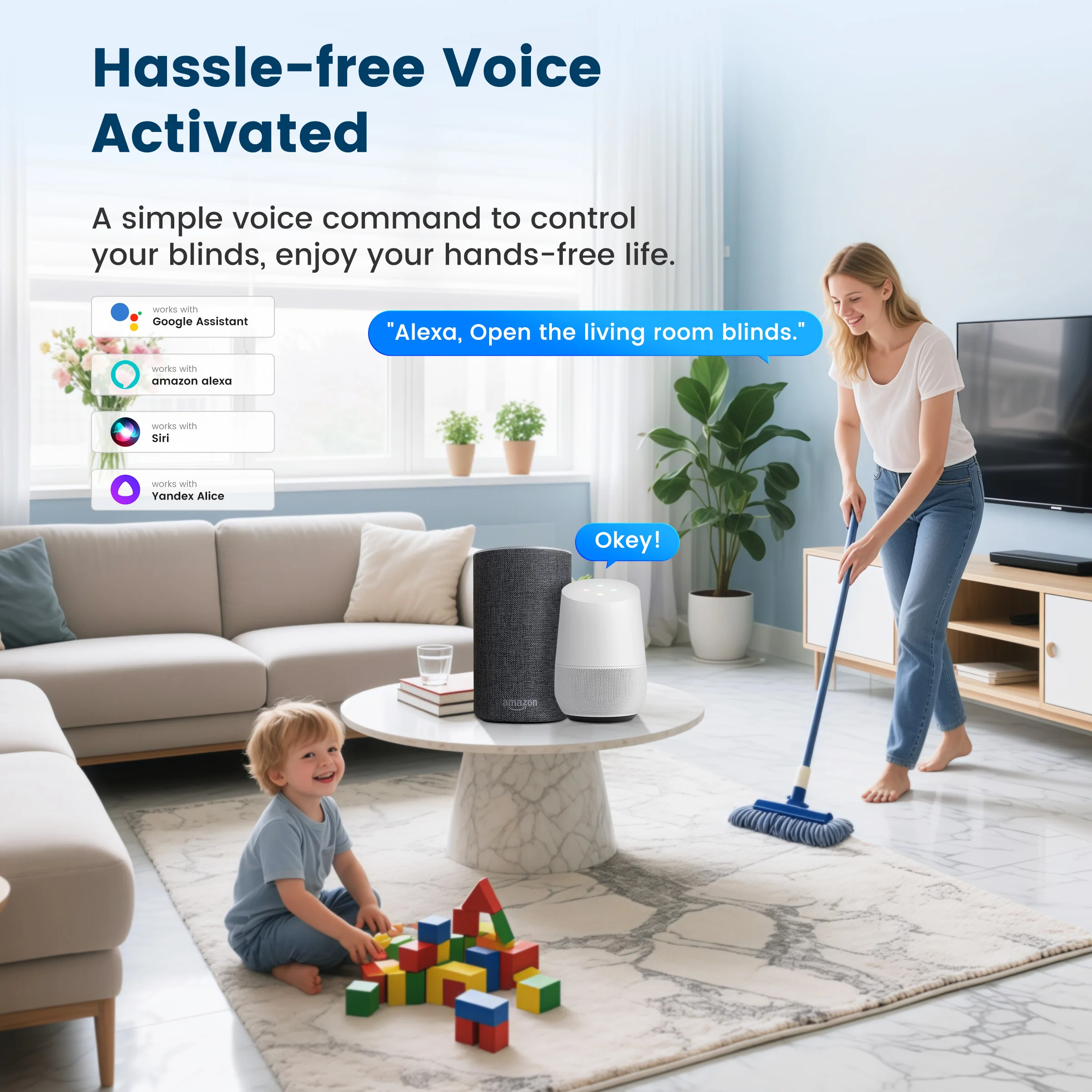Motor Tirai Pintar GIRIER WiFi - Smart Home Blinds ulasan dan harga