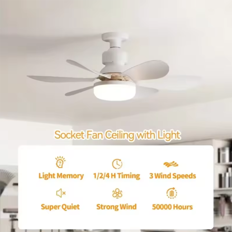Lampu Kipas Plafon LED E27 202 - Smart Ceiling Fan ulasan dan harga