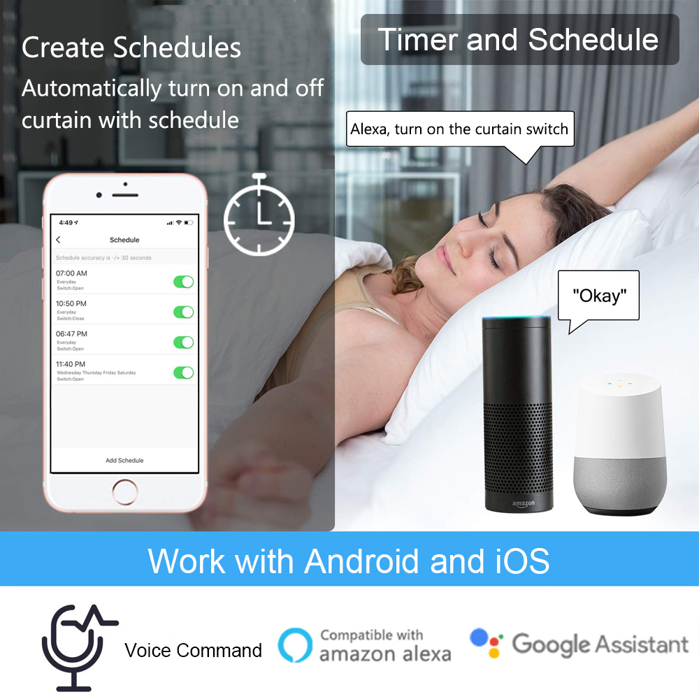 Tuya Modul Sakelar Tirai Hidup - Smart Home Blinds ulasan dan harga