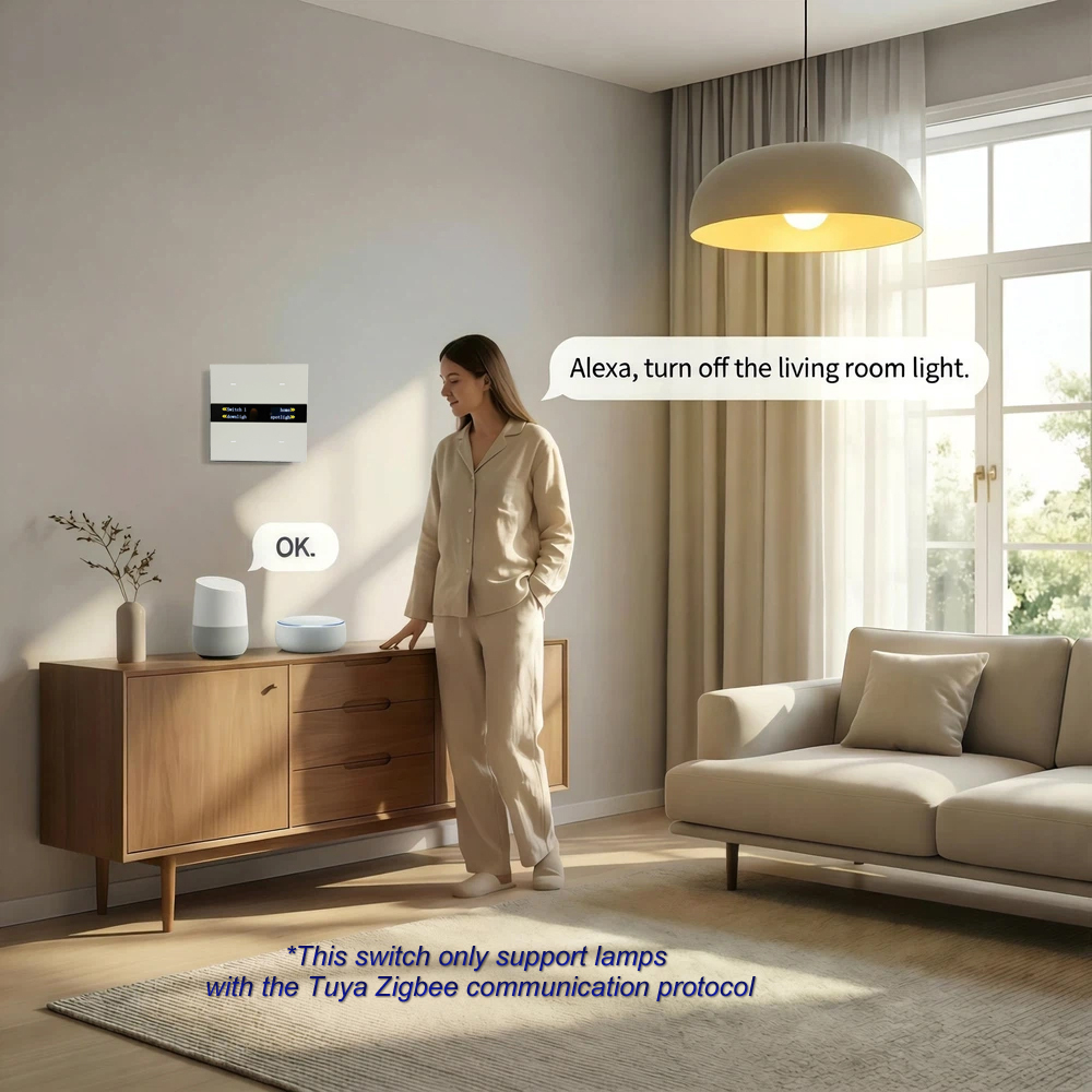 Panel Saklar Pintar Zigbee M8  - Smart Home Hotel ulasan dan harga