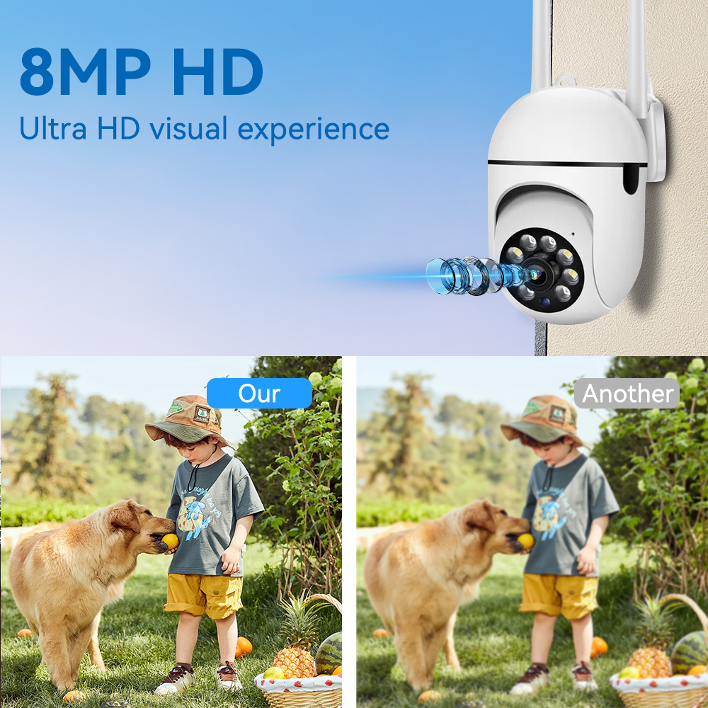 Kamera CCTV IP Wifi 8MP 2.4G d - Smart Home Windows App ulasan dan harga