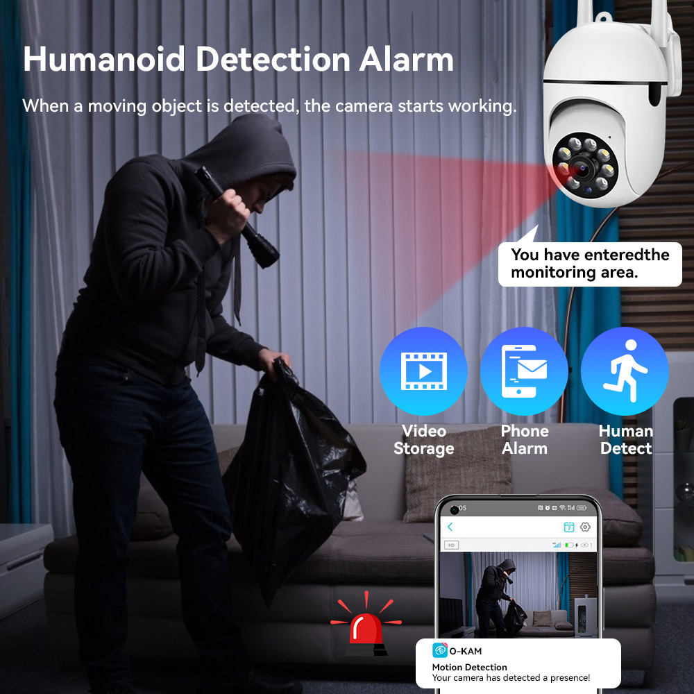 Kamera CCTV IP Wifi 8MP 2.4G d - Smart Home Windows App ulasan dan harga