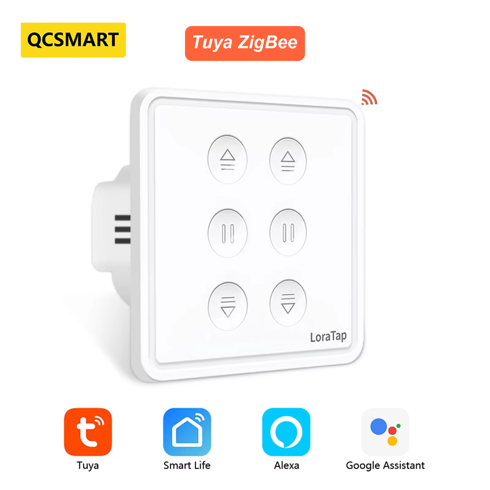 QCSMART Tuya Smart Life EU Zig - Smart Home Blinds ulasan dan harga
