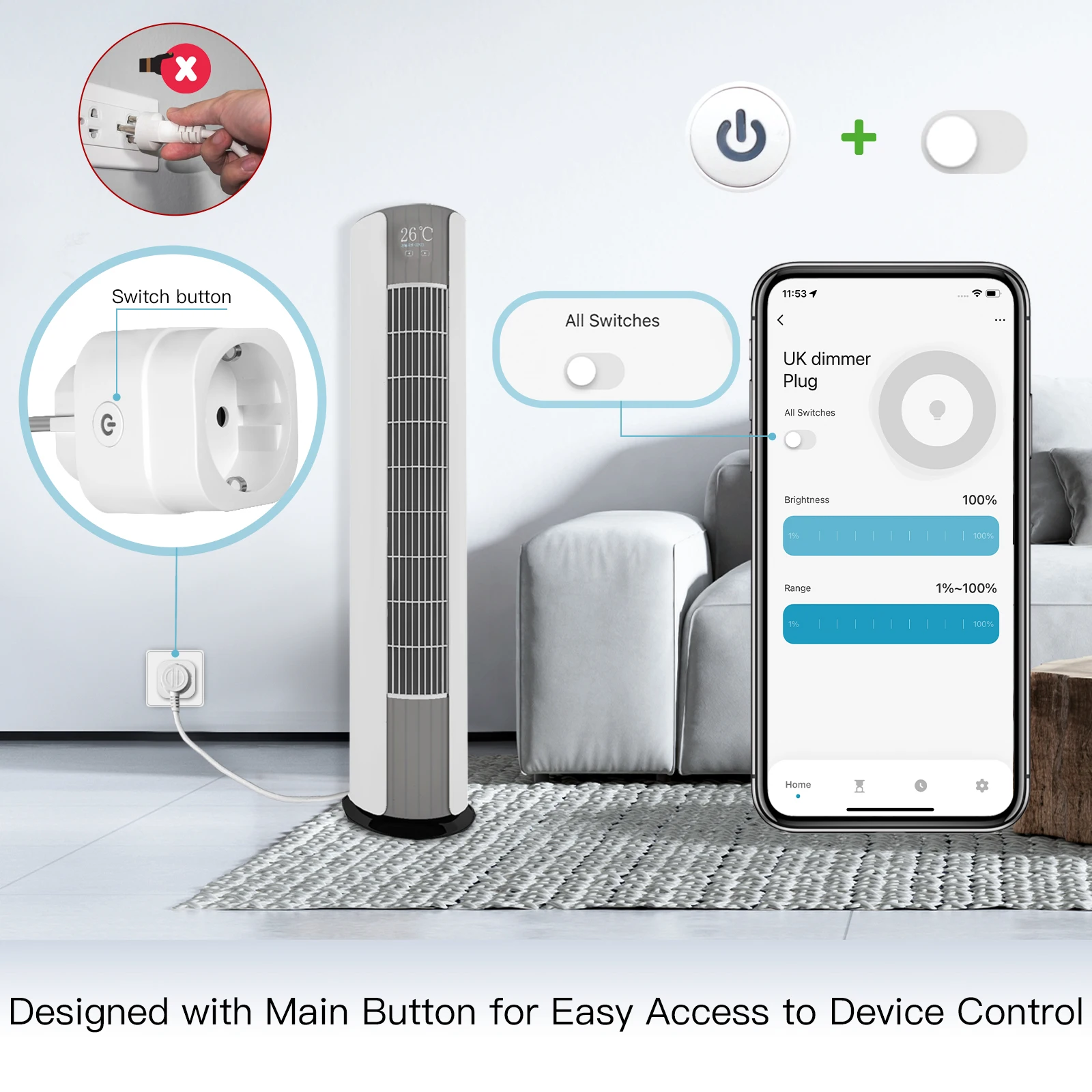 MOES Tuya WiFi Smart Plug Soke - Smart Home Web ulasan dan harga