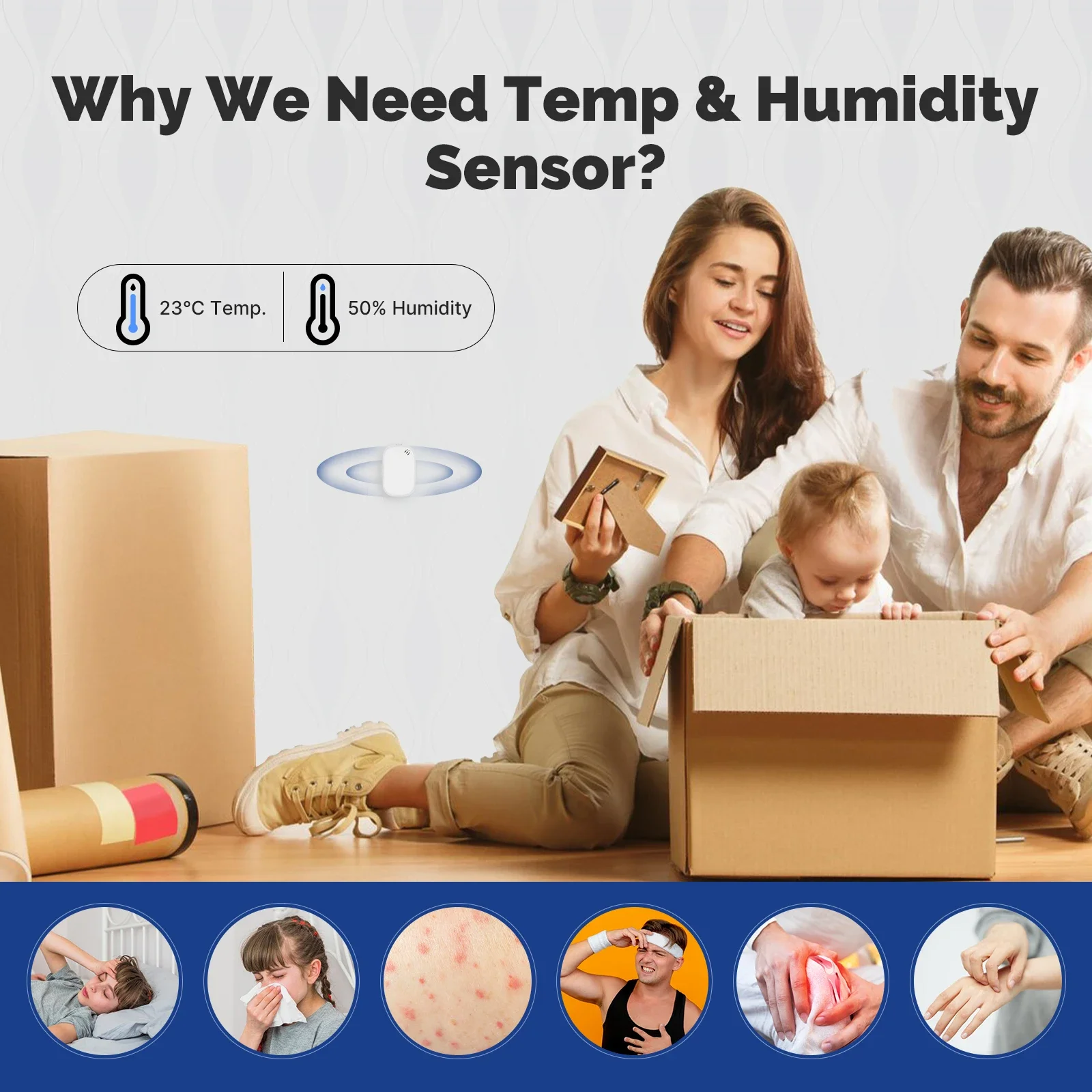 MOES Tuya Zigbee Sensor Kelemb - Smart Home Energy Monitor ulasan dan harga