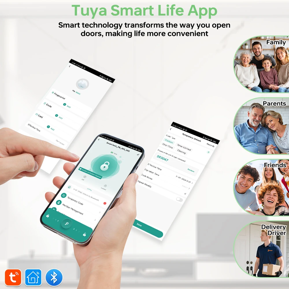 Tuya Kunci Pintu Sidik Jari Pi - Smart Home Hotel ulasan dan harga