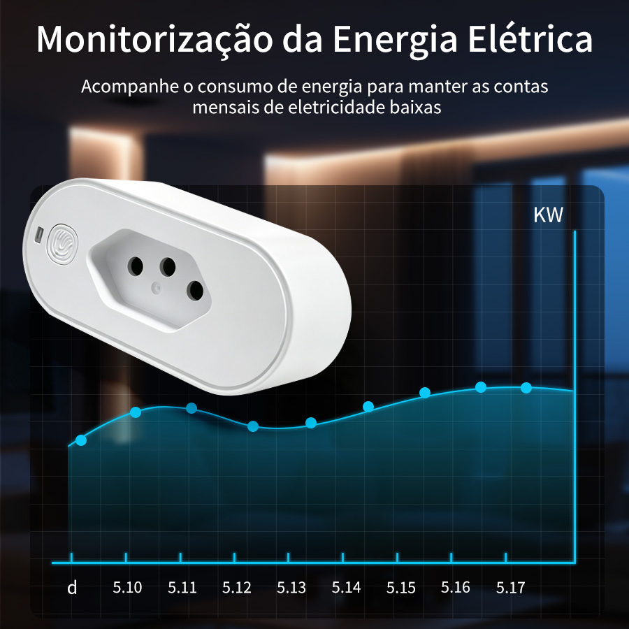Soket Steker Pintar WiFi Tuya  - Smart Home Energy Monitor ulasan dan harga