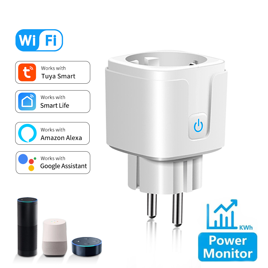 Soket pintar Tuya colokan pint - Smart Home Energy Monitor ulasan dan harga