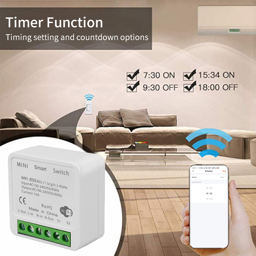 Sakelar Pintar Mini DIY 2 Arah - Smart Home Simple ulasan dan harga