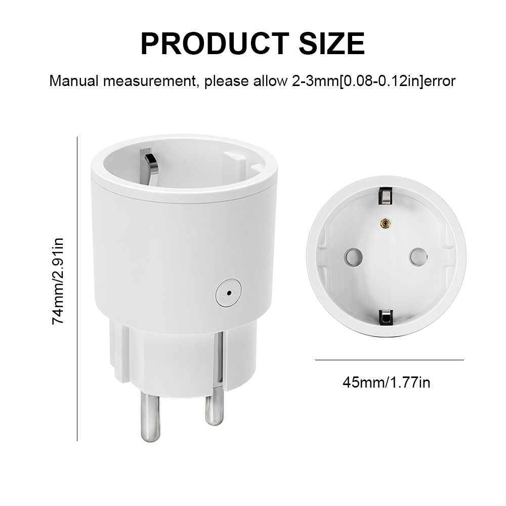 Tuya 10A Smart Plug WiFi EU Po - Smart Home Energy Monitor ulasan dan harga